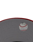 NewEra 59Fifty Padres Script Badge 2-Tone Chrome/Red