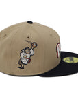 NewEra 59Fifty San Diego Padres Script 2-Tone Khaki/Black Fitted Hat