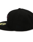 NewEra 59Fifty San Diego Padres Script Black/Pink Fitted Hat