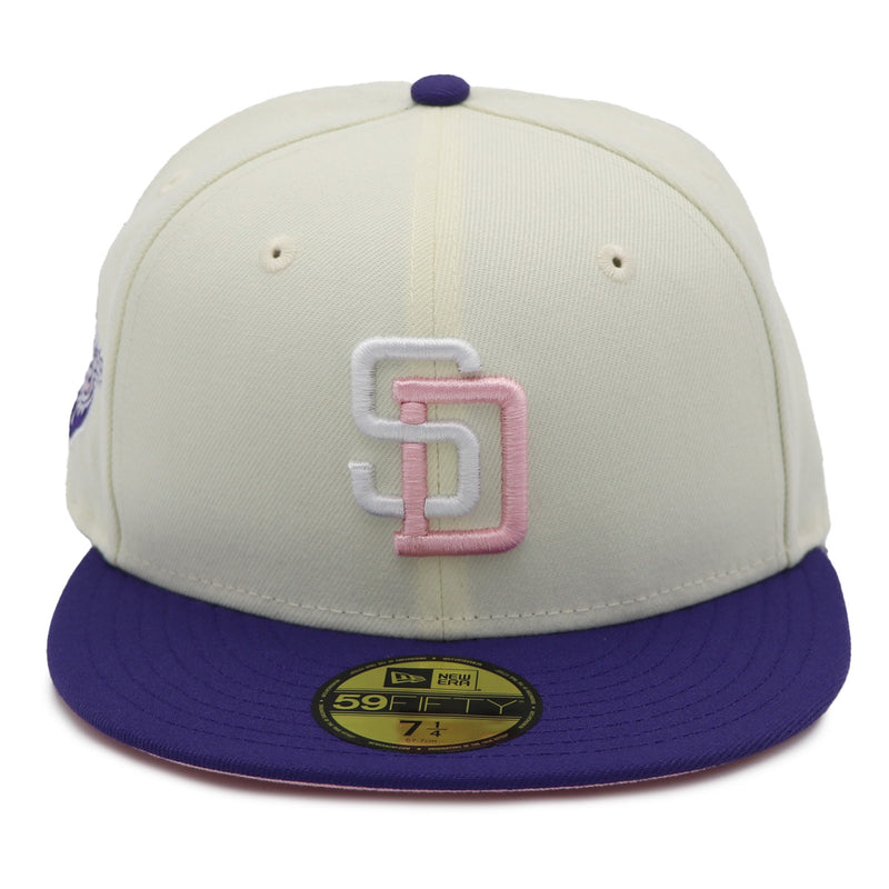 NewEra 59Fifty Padres Chrome/Purple