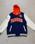 San Diego Padres Hooded Varsity Jacket – Navy, Cream & Orange