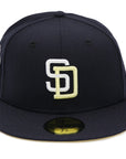 NewEra 59Fifty San Diego Padres Yellow/White Black Fitted Hat