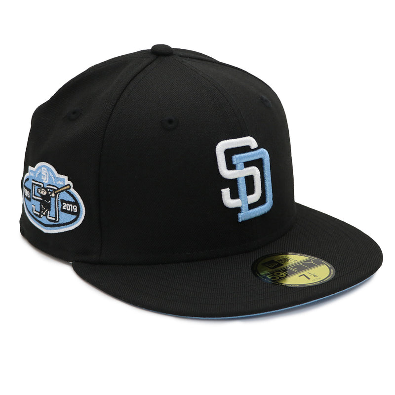 NewEra 59Fifty San Diego Padres Blue 50th Ann Black Fitted Hat