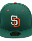 NewEra 59Fifty San Diego Padres Green 50th Ann. Fitted Hat