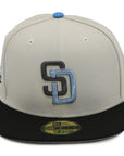 NewEra 59Fifty Padres Chrome/Black