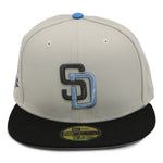 NewEra 59Fifty San Diego Padres 2-Tone Chrome/Black Fitted Hat