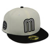 Mexico New Era 59Fifty 2-Tone Chrome/White Aztec Calendar Fitted Hat