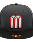 Mexico New Era 59Fifty 2-Tone Grey/Black Fitted Hat