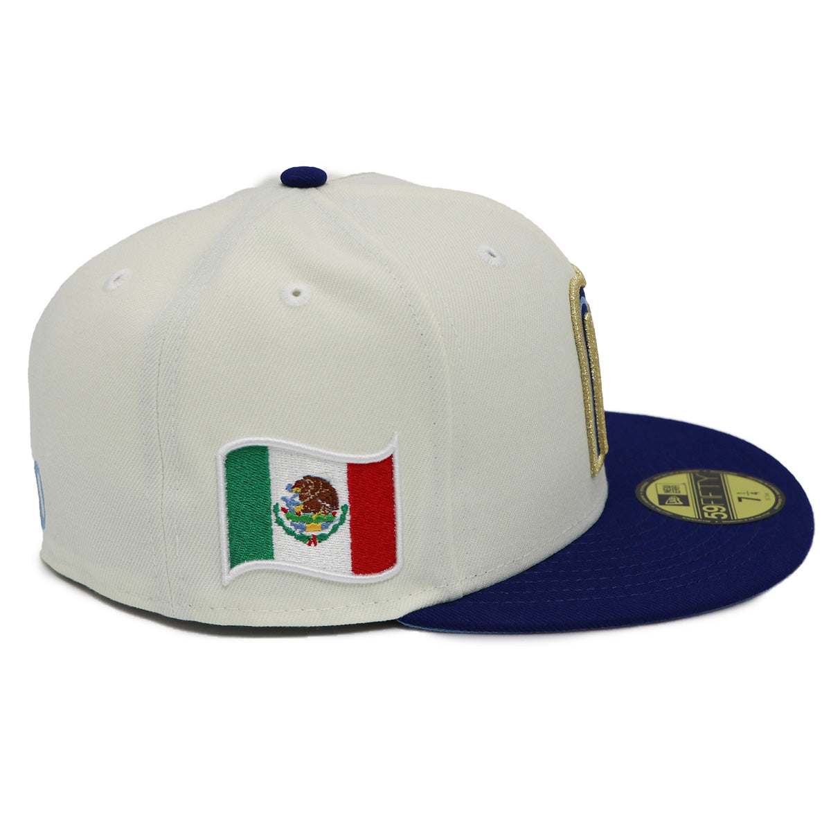 Mexico New Era 59Fifty 2-Tone Chrome/Blue Fitted Hat