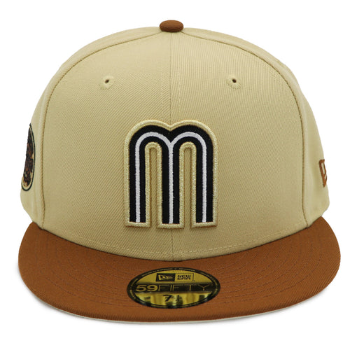 Mexico New Era 59Fifty 2-Tone Aztec Calendar Tan/Brown Fitted Hat