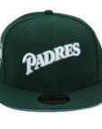 NewEra 59Fifty San Diego Padres Script Green ASG 16 Fitted Hat