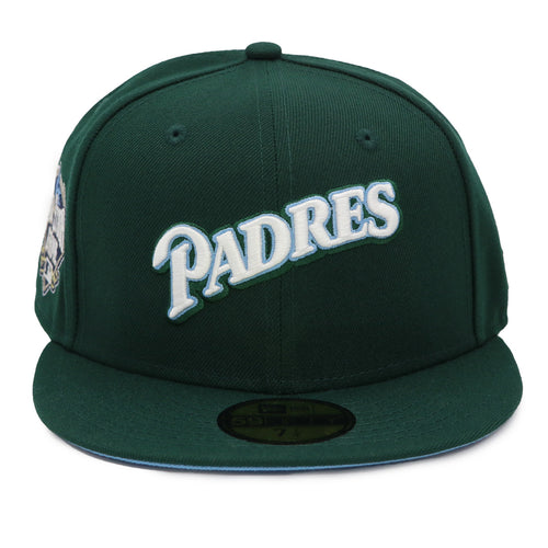 NewEra 59Fifty San Diego Padres Script Green ASG 16 Fitted Hat