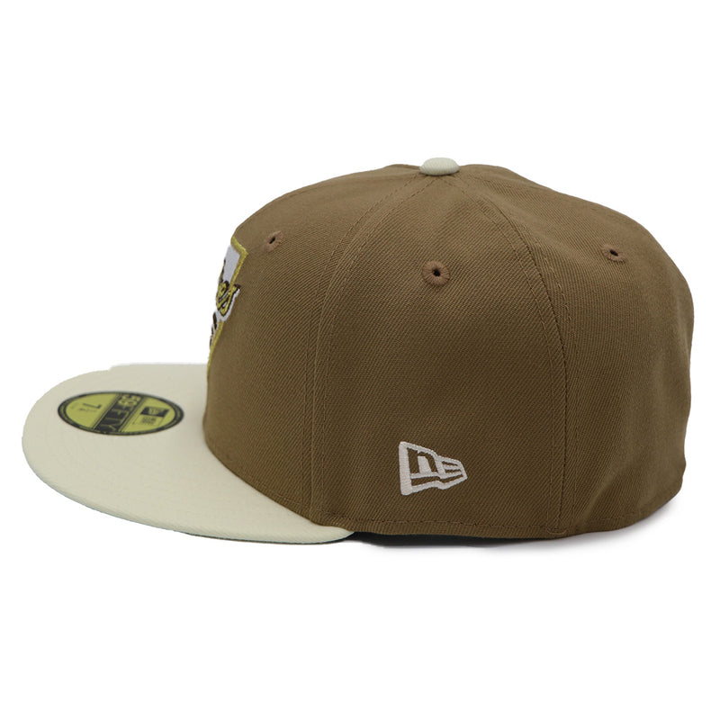 NewEra 59Fifty San Diego Padres 2-Tone Khaki/Chrome Fitted Hat