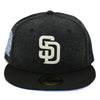 NewEra 59Fifty Padres Grey/Black 25th Ann