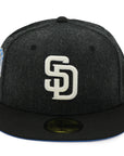 NewEra 59Fifty Padres Grey/Black 25th Ann