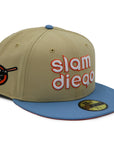 NewEra 59Fifty Slam Diego Padres 2-Tone Khaki/Ultra Blue Fitted Hat