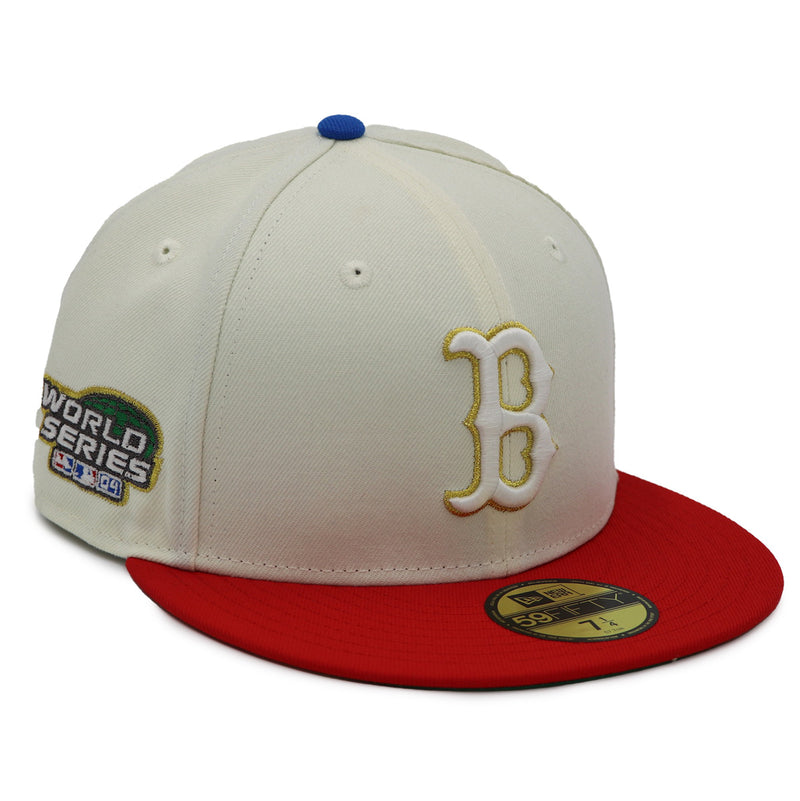 NewEra 59Fifty Boston Red Sox 2-Tone Chrome/Red Fitted Hat