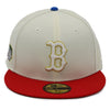 NewEra 59Fifty Boston Red Sox 2-Tone Chrome/Red Fitted Hat