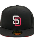 NewEra 59Fifty San Diego Padres Metallic Black Fitted Hat