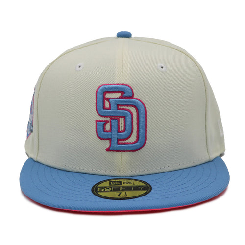 NewEra 59Fifty San Diego Padres 2-Tone Chrome/Blue Fitted Hat