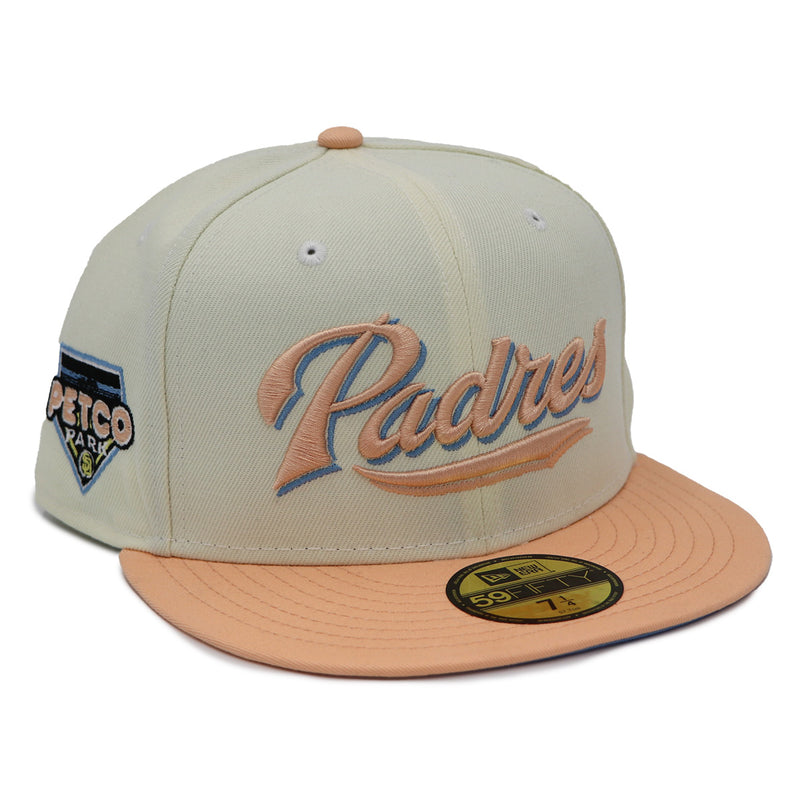 NewEra 59Fifty Padres Chrome/Light Pink Fitted Hat