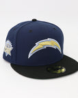 Chargers Navy & Black Fitted Hat – Lightning Bolt Logo Super Bowl XXIX side patch