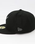 San Diego Padres Tonal Swinging Friar Black Fitted Hat