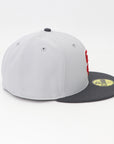 San Diego Padres SD Logo Grey Fitted Hat