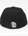 San Diego Padres Cloud Logo Fitted Hat – New Era 59FIFTY Black