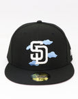 San Diego Padres Cloud Logo Fitted Hat – New Era 59FIFTY Black