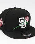 San Diego Padres Rose Snapback Hat – New Era 9FIFTY Black under brim Pink