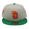 NewEra 59Fifty San Diego Padres 2-Tone Stone/Green Fitted Hat