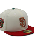 NewEra 59Fifty San Diego Padres 2-Tone Chrome/Red Fitted Hat