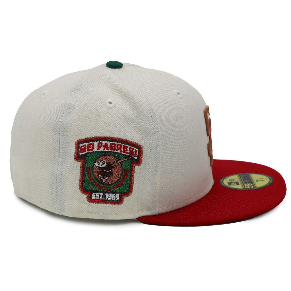 NewEra 59Fifty San Diego Padres 2-Tone Chrome/Red Fitted Hat