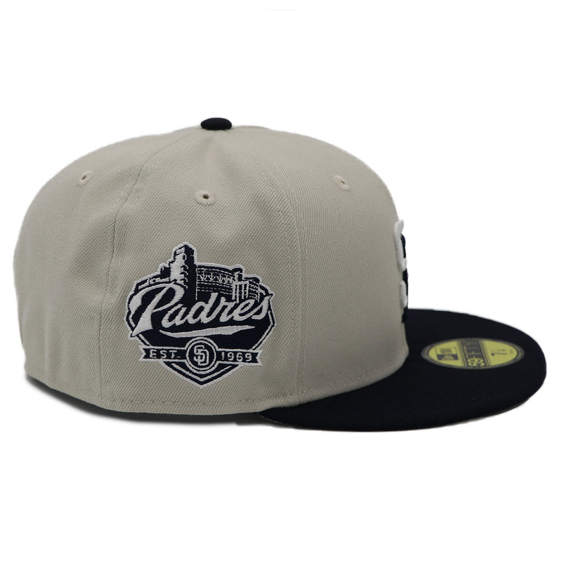 NewEra 59Fifty San Diego Padres 2-Tone Stone/Navy Fitted Hat