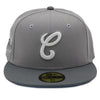 NewEra 59Fifty White Sox Script Grey Fitted Hat