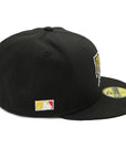 NewEra 59Fifty Pittsburgh Pirates MLB Side Black Fitted Hat