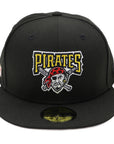 NewEra 59Fifty Pittsburgh Pirates MLB Side Black Fitted Hat