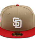 NewEra 59Fifty San Diego Padres 2-Tone Khaki/Red Fitted Hat