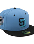 NewEra 59Fifty San Diego Padres 2-Tone Light Blue/Black Fitted Hat