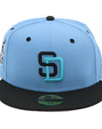 NewEra 59Fifty San Diego Padres 2-Tone Light Blue/Black Fitted Hat