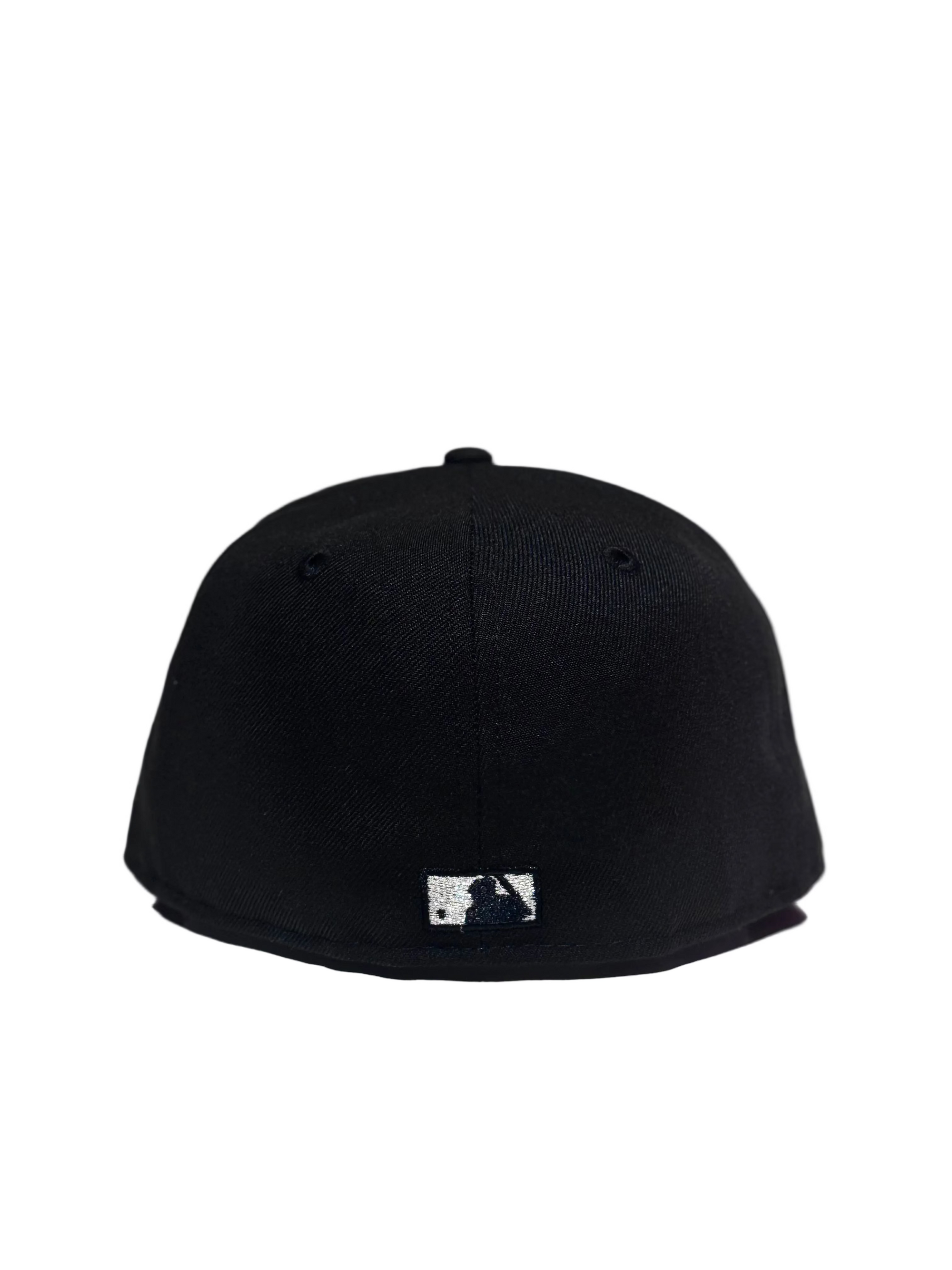 New Era 59Fifty San Diego Padres Swinging Friar Logo With 40th Anniversary Side Patch Black/Platinum