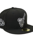 NewEra 59Fifty Swinging Friar Black and White Fitted Hat