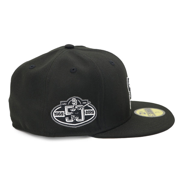 NewEra 59Fifty Swinging Friar Black and White Fitted Hat – Caliwearsd