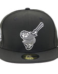 NewEra 59Fifty Swinging Friar Black and White Fitted Hat