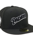 NewEra 59Fifty Padres Script Black and White Fitted Hat