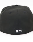 NewEra 59Fifty Padres Script Black and White Fitted Hat