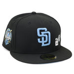 NewEra Padres Light Blue Dice Black Hat