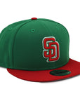 NewEra 9Fifty Padres Green/Red Snapback