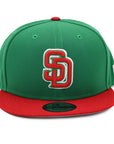 NewEra 9Fifty Padres Green/Red Snapback